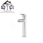 شیر روشویی پایه بلند آریا کروم کلار