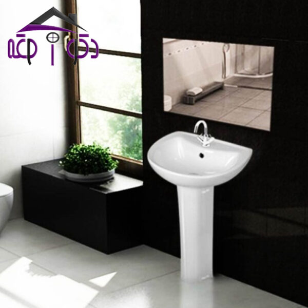 روشویی پایه دار مدل آیسان گلسار