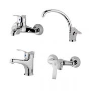 ست شیرالات تپس مدل موج کروم ،