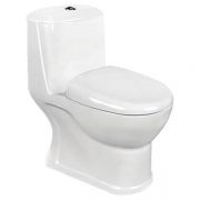 توالت فرنگی بیده دار مروارید مدل ورونا 61 درجه دو