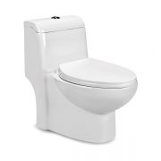 توالت فرنگی بیده دار مروارید مدل ویستا 63 درجه دو