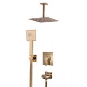 Built-in shower, gold felt model, type 4 Clar