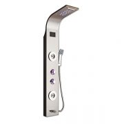 Shower panel chrome (steel) matte melody