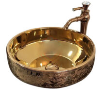 Gold luxury toilet bowl model GC056