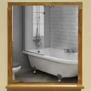 Antique mirror mirror around the frame