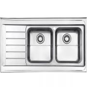 Alborz steel sink, model 735, surface