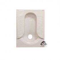 توالت زمینی گاتریا بزرگ طبی خطدار سفید مدل تیتان