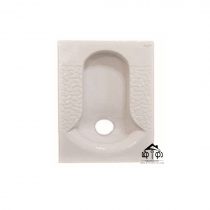 توالت زمینی گاتریا مرمری کوچک سفید مدل تیتان