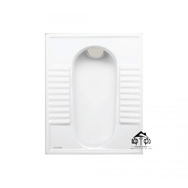 توالت زمینی پارس سرام سفید مدل گلنار 22