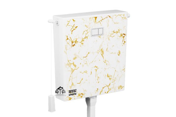 فلاش تانک مدل ماربل طلایی