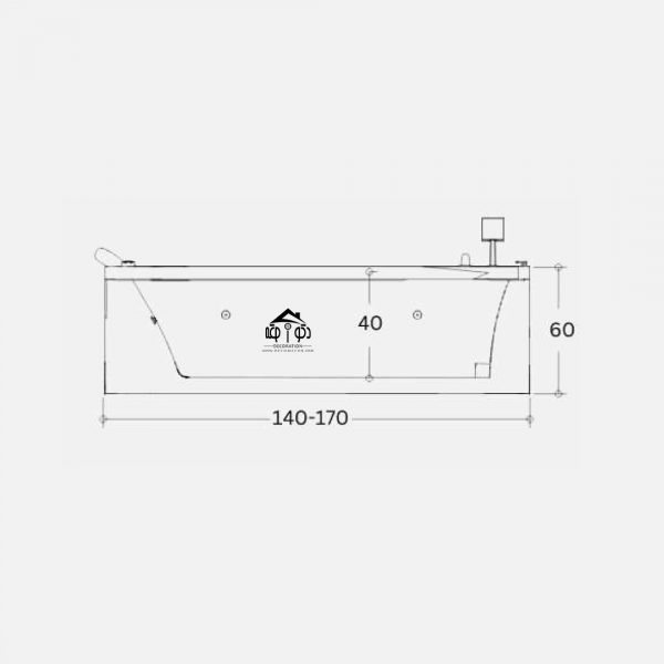 وان جکوزی یک نفره سایز 140-170