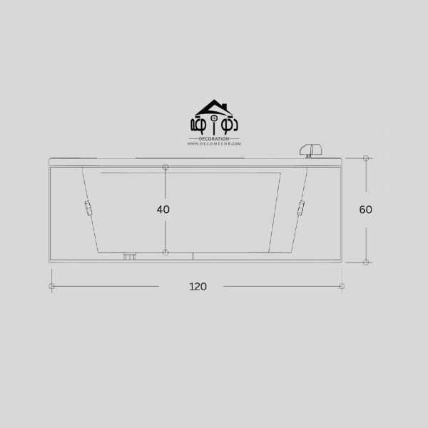 وان جکوزی یک نفره سایز 120 کد 1103