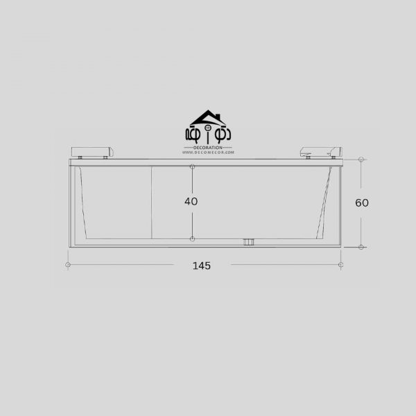 وان جکوزی یک نفره سایز 145*145 کد 1105