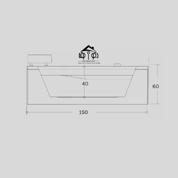 وان جکوزی یک نفره سایز 150 کد 1107