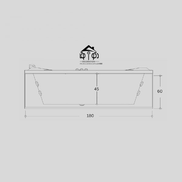 وان جکوزی یک نفره سایز 180 کد 1112