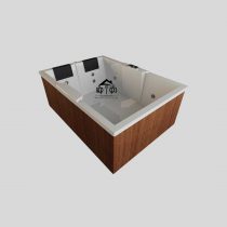 وان جکوزی دو نفره سایز 120*160 کد 1201