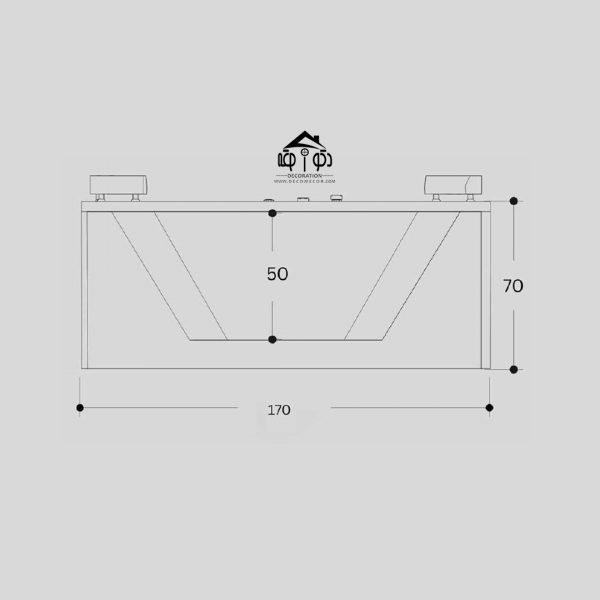 وان جکوزی چهار نفره سایز 170*180 کد 14011
