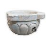 کاسه سنگی حمام ترکی سفید یخی الیگودرز مدل گلبرگ
