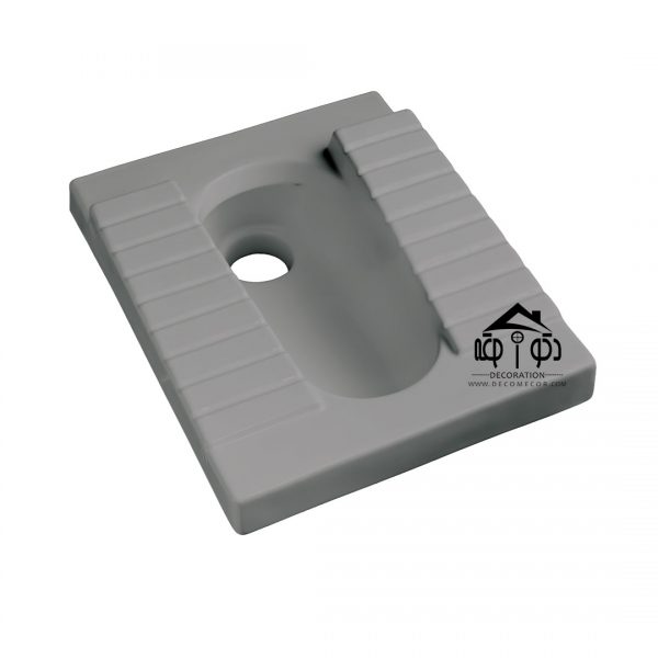 توالت زمینی برند رسی مدل لاین طوسی مات