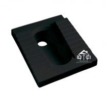 توالت زمینی برند رسی مدل لاین مشکی مات