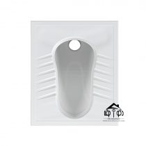 توالت زمینی برند چینی کرد مدل آرین سفید