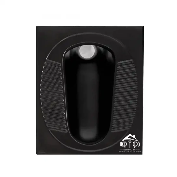 توالت زمینی برند مروارید مدل موندیال مشکی مات