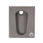 توالت زمینی برند مروارید مدل موندیال طوسی مات