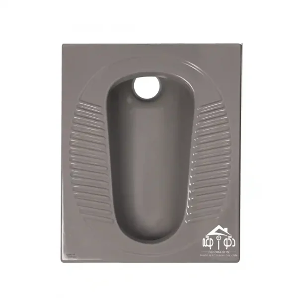 توالت زمینی برند مروارید مدل موندیال طوسی مات