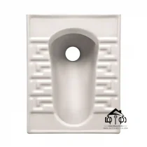 توالت زمینی مینا مدل لاله سفید