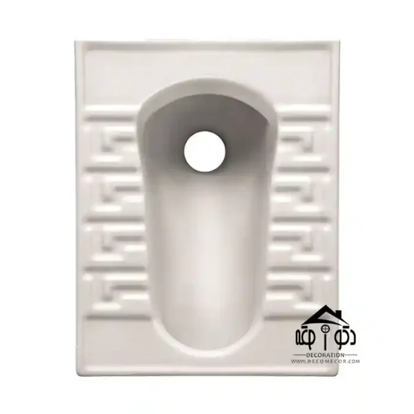 توالت زمینی مینا مدل لاله سفید