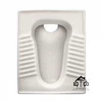 توالت زمینی مینا مدل گلبرگ ایرانی سفید