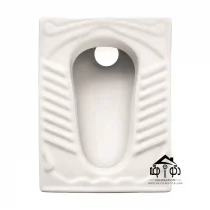 توالت زمینی مینا مدل شقایق سفید