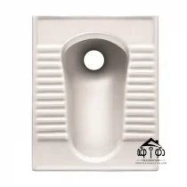 توالت زمینی مینا مدل اطلس سفید