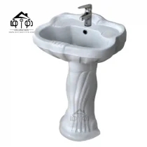 روشویی پایه ای مینا مدل تندیس