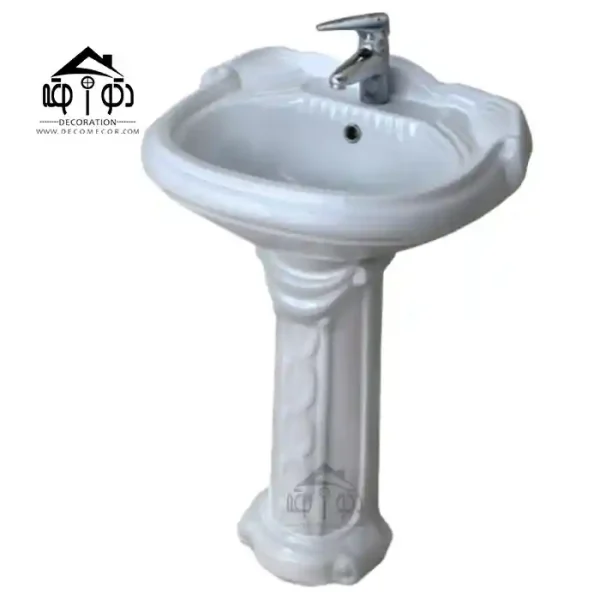 روشویی پایه ای مینا مدل شقایق