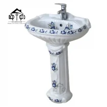 روشویی پایه ای مینا مدل گلایل