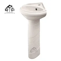 روشویی پایه ای مینا مدل گوشه مرجان