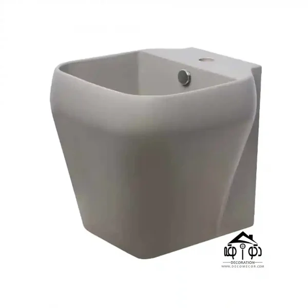 روشویی نیم پایه برند مروارید مدل مایا طوسی