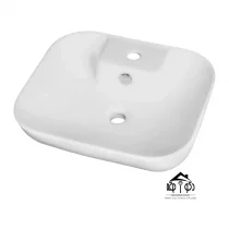 روشویی روصفحه ای برند مروارید مدل کاتیا 49 سفید