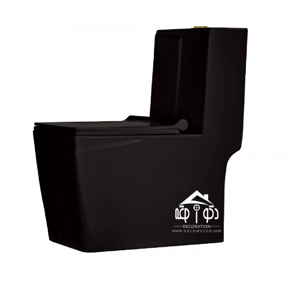 توالت فرنگی رسی مشکی مدل لاین