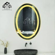 آینه لمسی مدل بیضی سایز 50*70