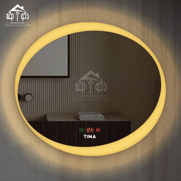 آینه لمسی مدل بیضی پلاس سایز 60*70