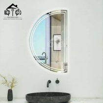 آینه لمسی مدل نیم دایره سایز 40*75