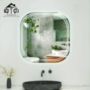 آینه لمسی مدل مربع نواری سایز 60