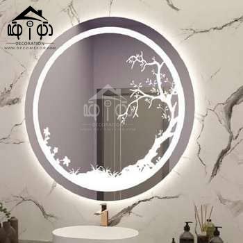 آینه لمسی مدل گرد سایز 60