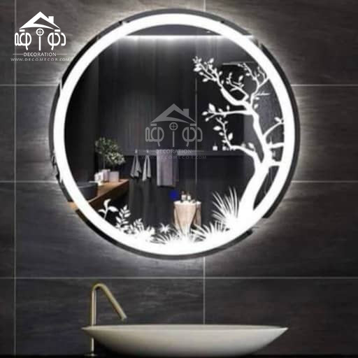 آینه لمسی مدل گرد سایز 60